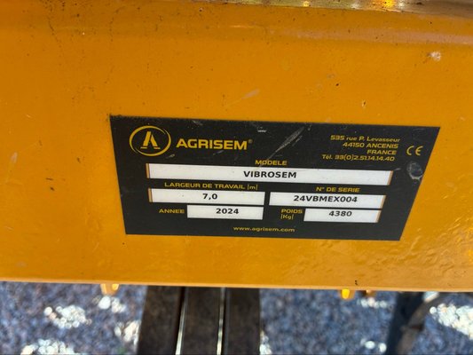  Semoir en ligne mécanique Agrisem VIBROSEM SD PORTE REPLIABLE 7M 