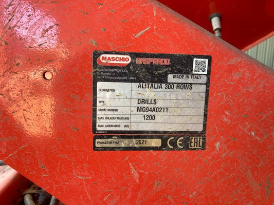 Semoir monograine MASCHIO GASPARDO Orso 3000+ Alitalia 300