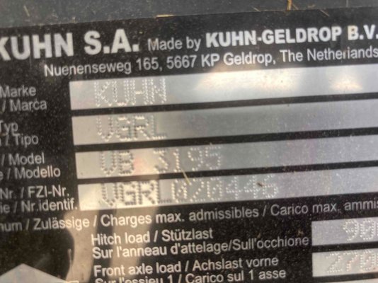 Presse à balles rondes Kuhn VB3195OC14