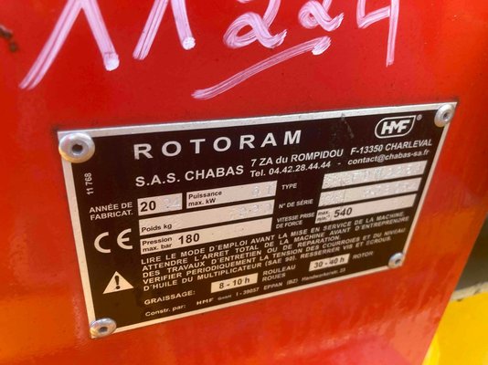 Broyeur à axe horizontal Chabas F.D.M. 225 A